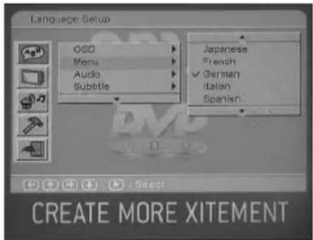 CMX DVD 935 - OSD Sprache - 2