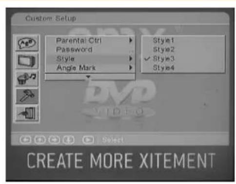 Custom Setup Parental Ctrl Password Style Angle Mark Style1 Style2 ✓ Style3 Style4 CREATE MORE XITEMENT