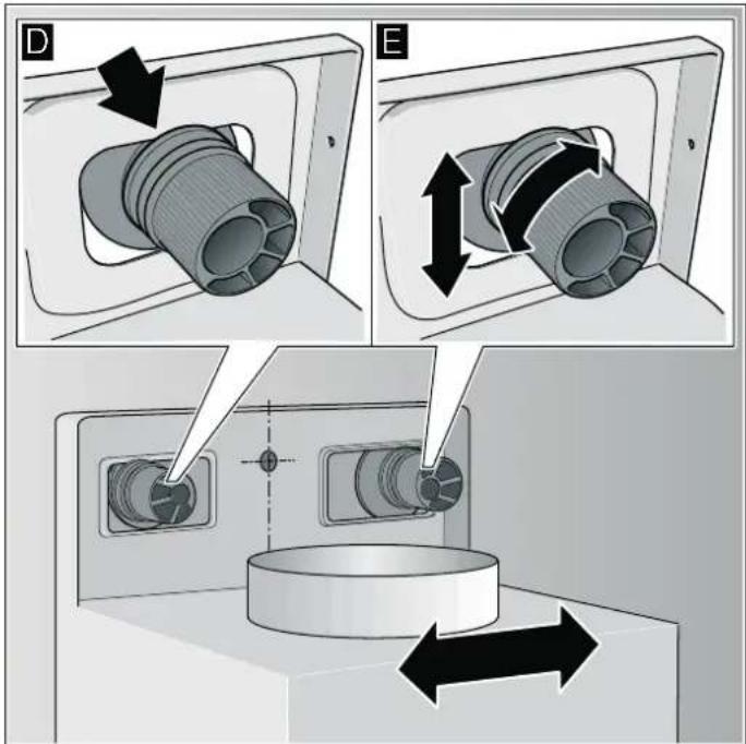 BOSCH DWB06W451 - Gerät aufhängen und ausrichten - 1