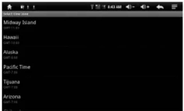 Select Time Zone Midway Island Hawaii Alaska Pacific Time Tijuana Arizona