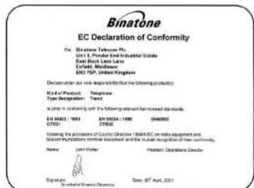 BINATONE Trend 1 - Troubleshooting - 2