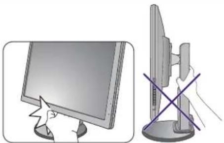 BENQ 9H.L8GLB.HWE - Einstellen der Höhe des Monitors - 2