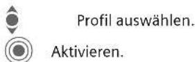 COBY CX70 - Profil aktivieren - 1
