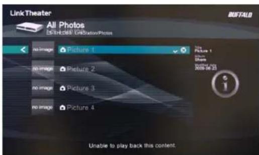 BUFFALO LinkStation Pro Duo Diskless - Select the file that you want to play, then play it. - 1