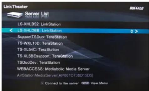 BUFFALO LinkStation Pro Duo Diskless - Connecting to the LinkStation and playing the files - 1