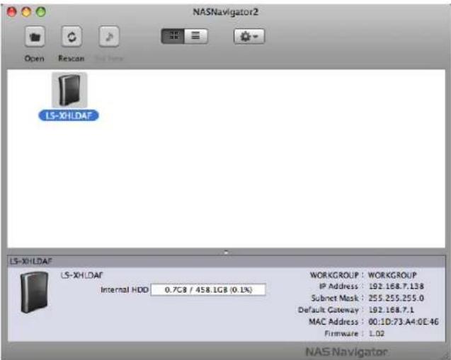 BUFFALO LinkStation Pro Duo Diskless - Mac OS X 10.3.9 or later - 2