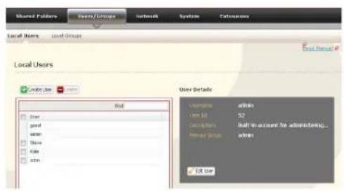 BUFFALO LinkStation Pro Duo Diskless - Disk space quotas for groups - 1
