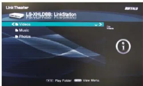 BUFFALO LinkStation Pro Duo Diskless - Connecting to the LinkStation and playing the files - 2