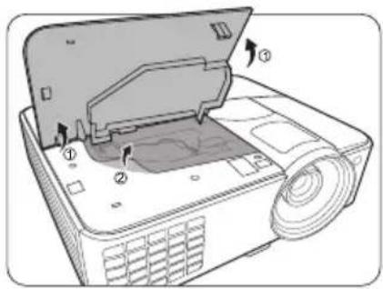 BENQ 9H.J6F77.13E - Replacing the lamp - 4