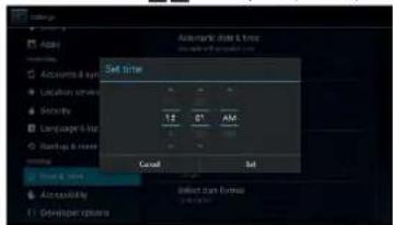 Automatic data time Set time T2 G1 AM Good Set Acceptability Select from format Developer options