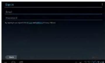 Sign in Email Password By asking to use Sign In The Email and Password to any Password. Back