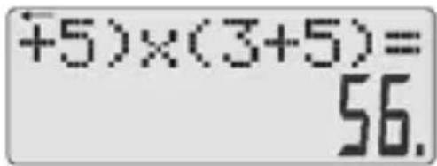 +5)×(3+5)= 56.