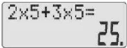 2×5+3×5= 25.
