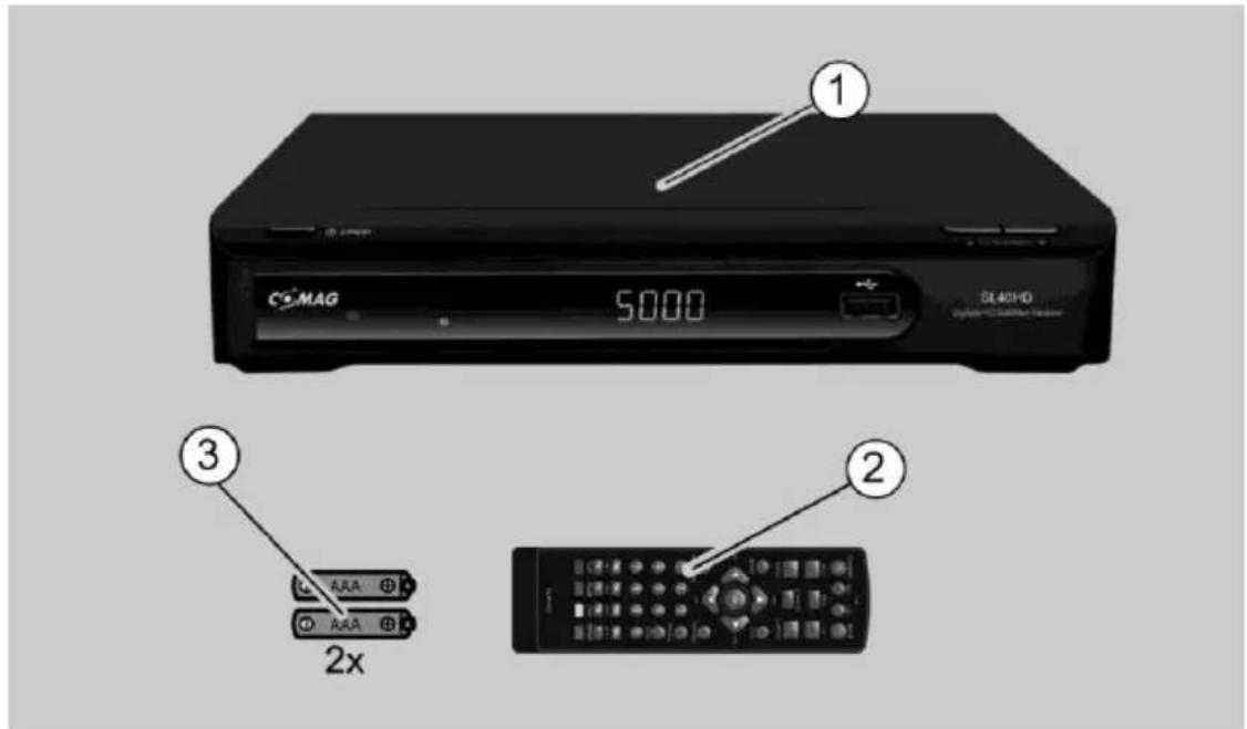 COMAG 5000 DE40HD ① ③ ② 2x