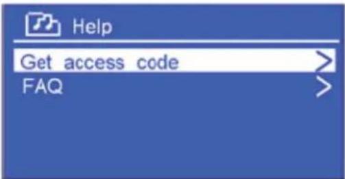 Help Get access code > FAQ >