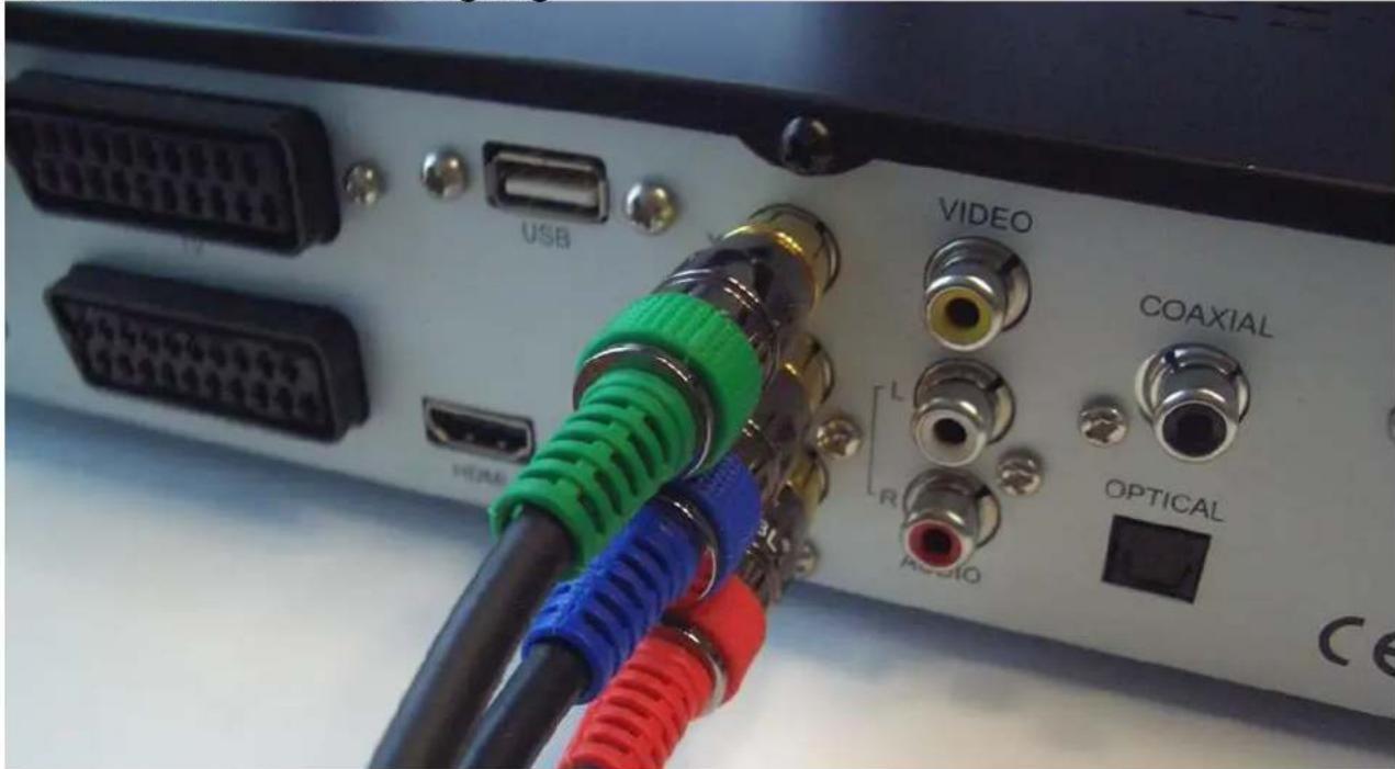 USB VIDEO COAXIAL L R AUDIO OPTICAL CE