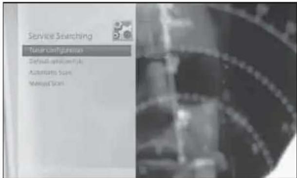 Service Searching Tool configurations Default configuration Automatic Scan Automatic Scan