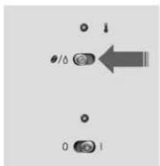 Diagram showing two labeled circular components with arrows pointing to them, likely indicating a process or state.