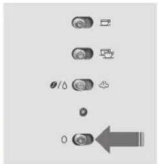 Diagram showing a sequence of icons with a downward arrow, likely indicating a process or navigation step.