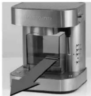 Rommelsbacher EKS 2000 - Inserting the water filter - 5