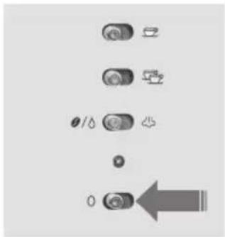 Diagram showing various icons and symbols with a downward arrow, likely indicating a process or navigation step.