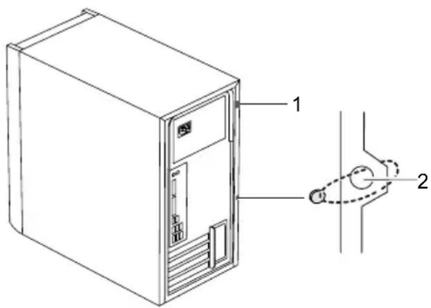 FUJITSU ESPRIMO P1500 - DiebstahlschutzundVerplomben - 1