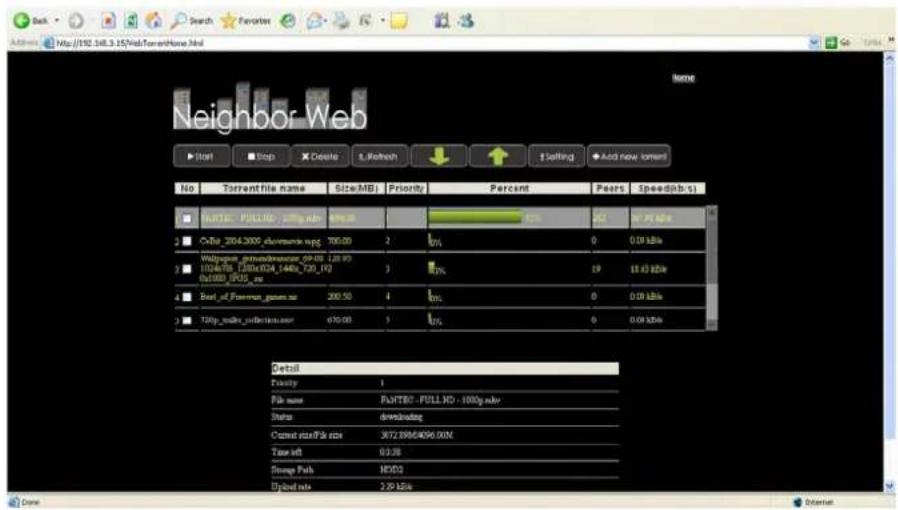 Fantec R2650 - Verwaltung der Downloads - 1