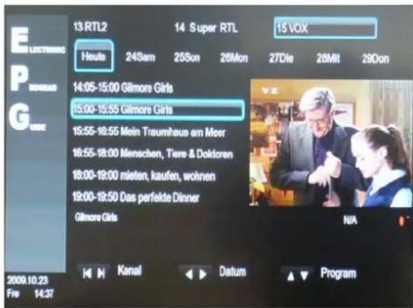 13 RTL2 Heute 14 Super RTL 15 VOX 24Sam 25Son 26Mon 27Die 28Mit 29Don 14:05-15:00 Gilmore Girls 15:00-15:55 Gilmore Girls 15:55-16:55 Mein Traumhaus am Meer 16:55-18:00 Menschen, Tiere & Doktoren 18:00-19:00 mieten, kaufen, wohnen 19:00-19:50 Das perfekte Dinner Gilmore Girls N/A Kanal Datum Program 2009.10.23 Fre 14:37