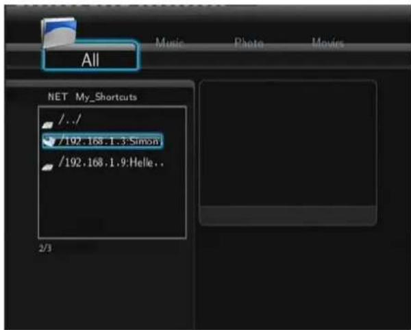 All Music Photo Movies NET My_Shortcuts /../ /192.168.1.3:Simon /192.168.1.9:Hello.. 2/3