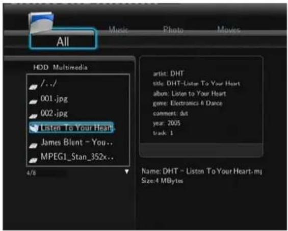 All HDD Multimedia /.../ 001.jpg 002.jpg Listen To Your Heart James Blunt - You.. MPEG1_Stan_352x.. 4/8 music Photo Movies artist: DHT title: DHT-Listen To Your Heart album: Listen to Your Heart gene: Electronics & Dance comment: dut year: 2005 track: 1 Name: DHT - Listen To Your Heart-mj Size: 4 MBytes