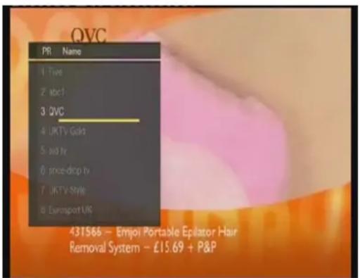 QVC PR Name 1 Tree 2 abc1 3 QVC 4 UKTV Gain 5 Wt tr 6 pree-drop tv 7 UKTV Style 8 Europat UK 431566 - Emjoi Portable Epilator Hair Removal System - £15.69 + P&P