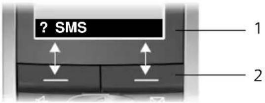 GIGASET SL37H - Display-Tasten - 1