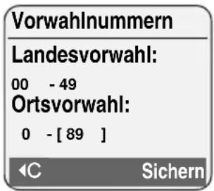 GIGASET SL37H - Eigene Vorwahlnummer einstellen - 8