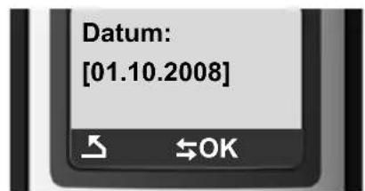 GIGASET C380 - Datum und Uhrzeit einstellen - 5
