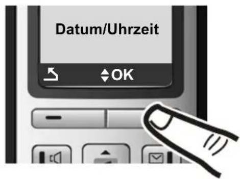 GIGASET C380 - Datum und Uhrzeit einstellen - 4