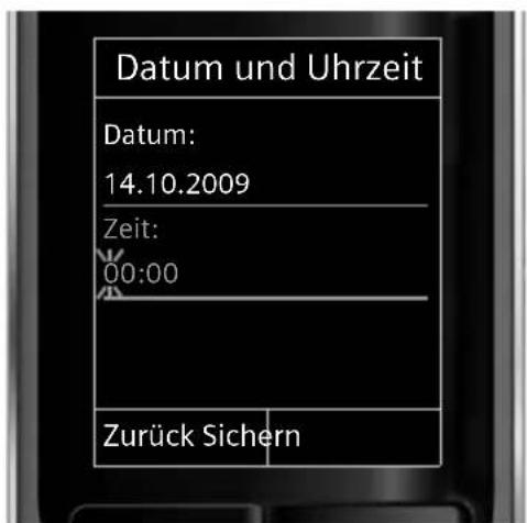 GIGASET S790 Duo - Datum und Uhrzeit einstellen - 5