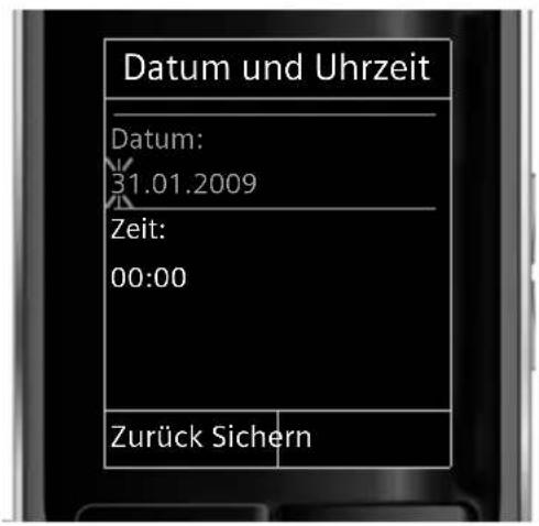 GIGASET S790 Duo - Datum und Uhrzeit einstellen - 2