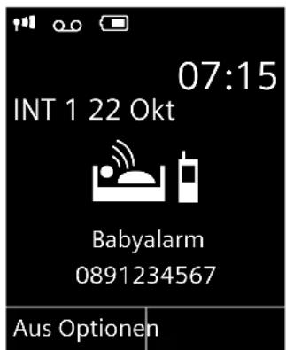 GIGASET S790 Duo - Babyalarm aktivieren und Zielrufnummer eingeben - 1