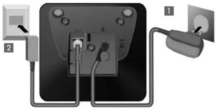 GIGASET S790 Duo - Basis anschließen - 1