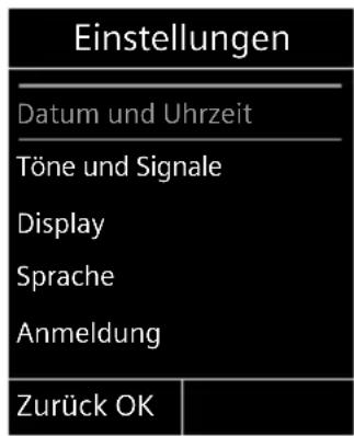 GIGASET S790 Duo - Untermenüs - 1