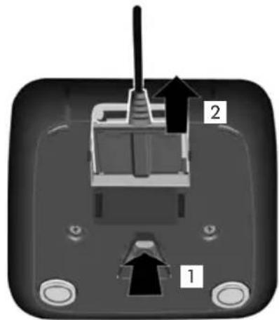 GIGASET S790 Duo - Ladeschale (falls im Lieferumfang) anschließen - 2