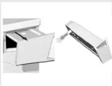 GORENJE D72326RD - Reinigen des Filters auf der unteren Seite der Türöffnung (nur bei einigen Modellen) - 2