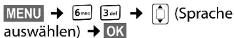 GIGASET E300H - Display-Sprache ändern - 2
