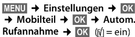GIGASET E300H - Automatische Rufannahme - 1
