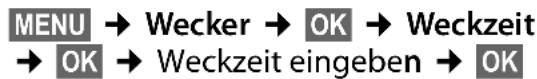 GIGASET E300H - Weckzeit einstellen - 1