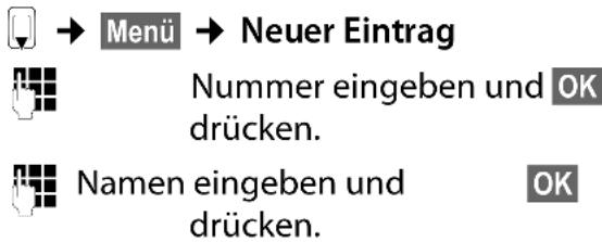 GIGASET A600 - Nummer im Telefonbuch speichern - 1