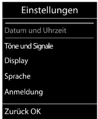 GIGASET SX810 ISDN - Untermenüs - 1