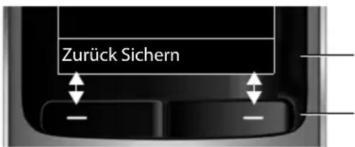 GIGASET SX810 ISDN - Display-Tasten - 1