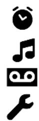 GIGASET E310A - Hauptmenü-Symbole - 2