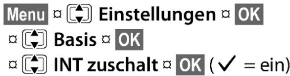 GIGASET E310A - Funktion aktivieren/deaktivieren: - 1